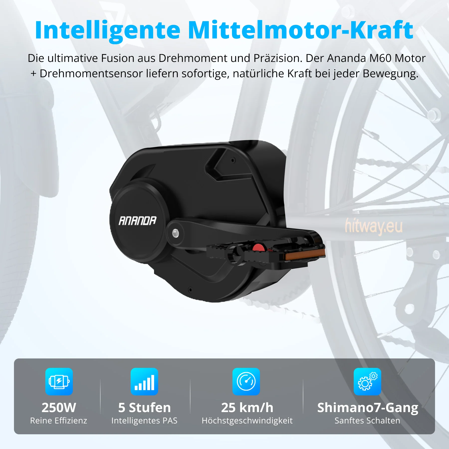 BK-U1 Mittelmotor-Elektrofahrrad - Image 3