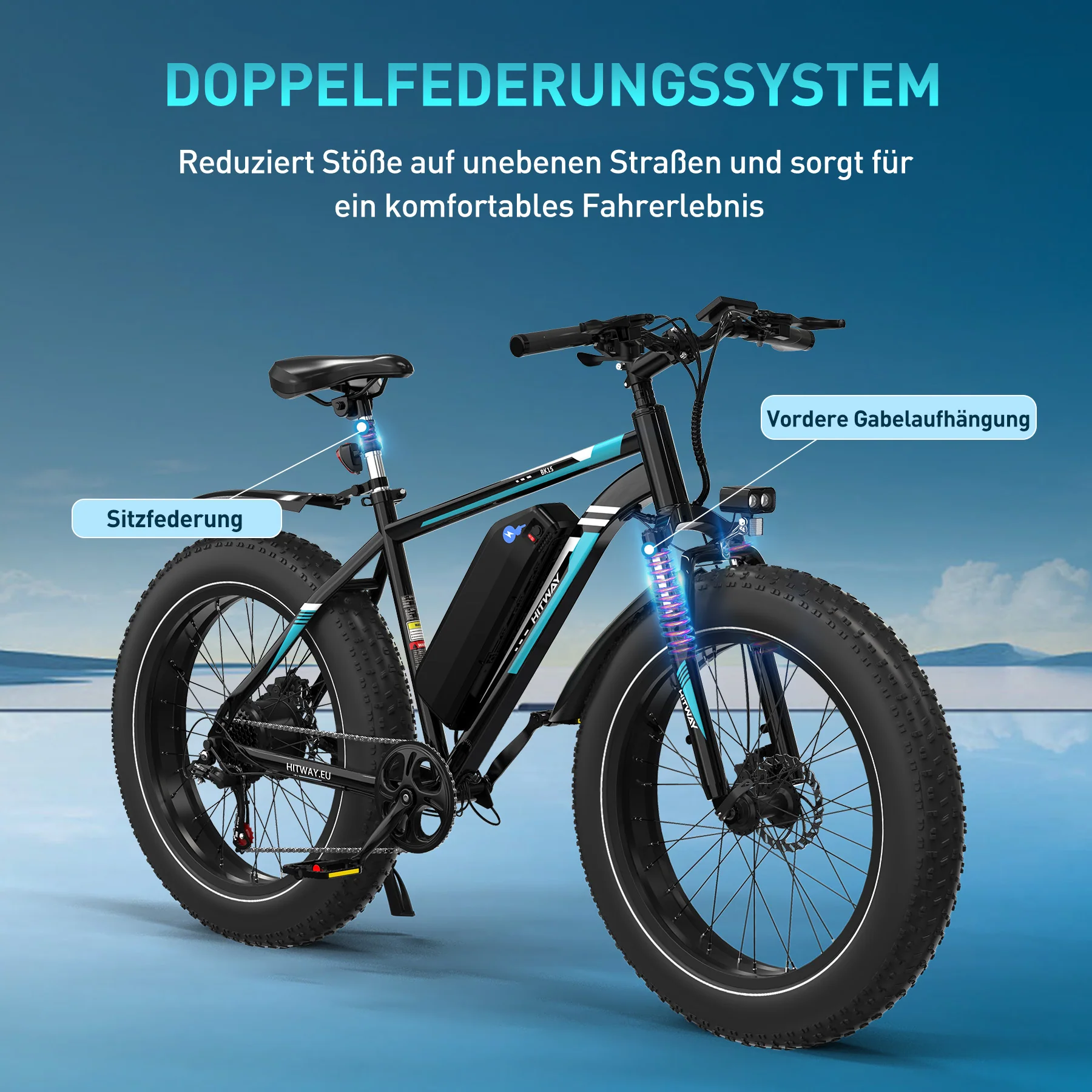 BK15 4.0 Elektrofahrrad mit fetten Reifen - Image 5