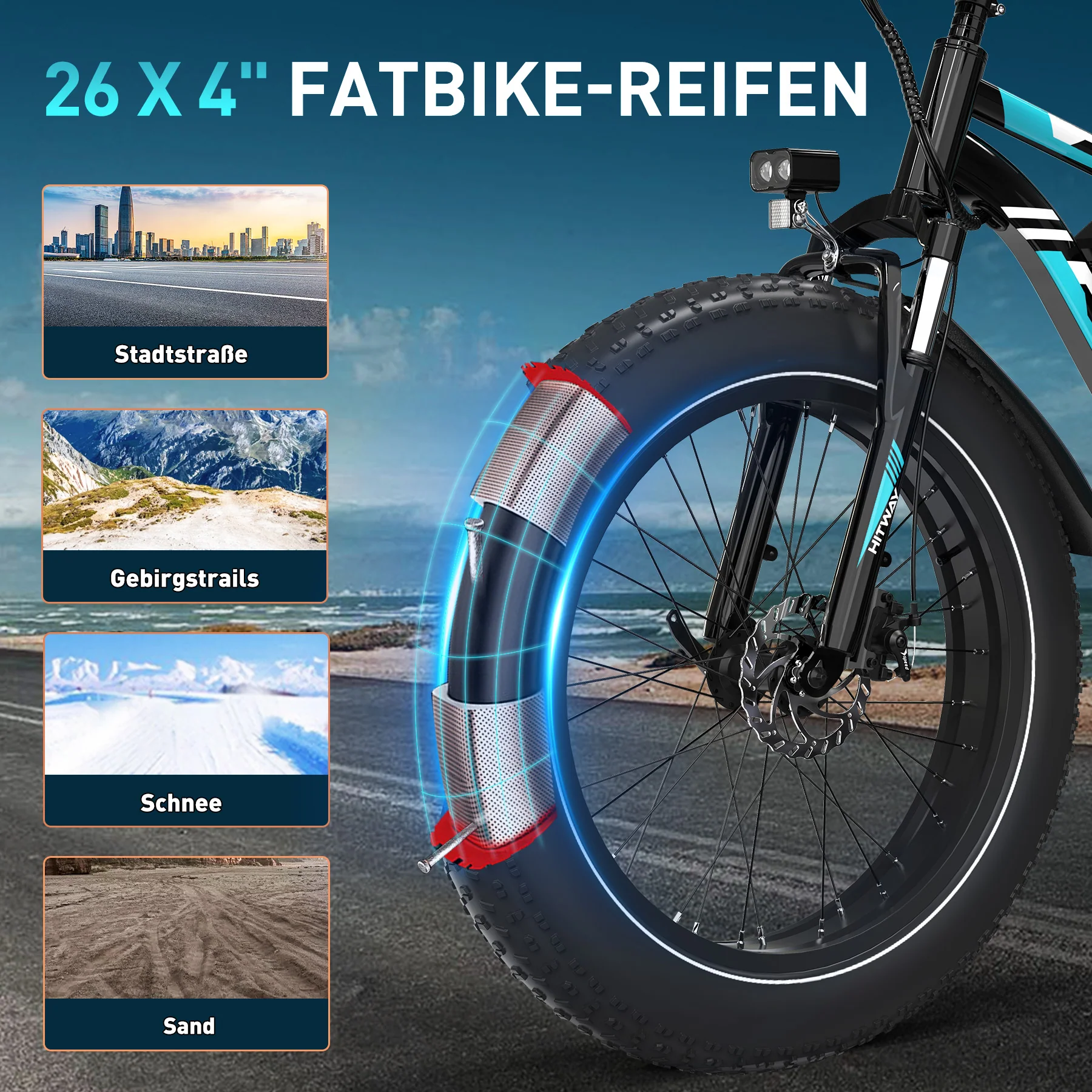BK15 4.0 Elektrofahrrad mit fetten Reifen - Image 6