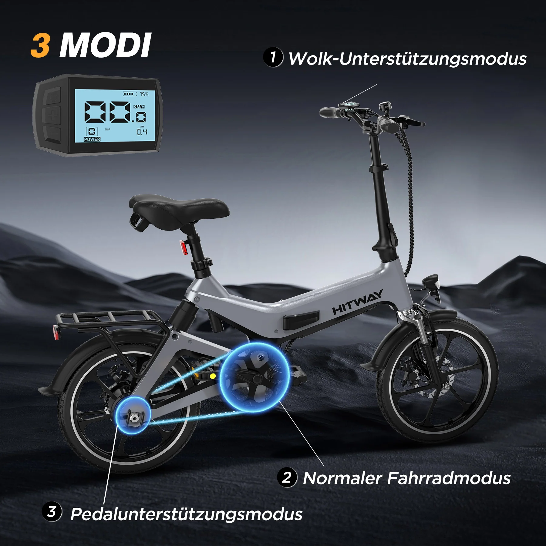 BK2 faltbares Elektrofahrrad - Image 7