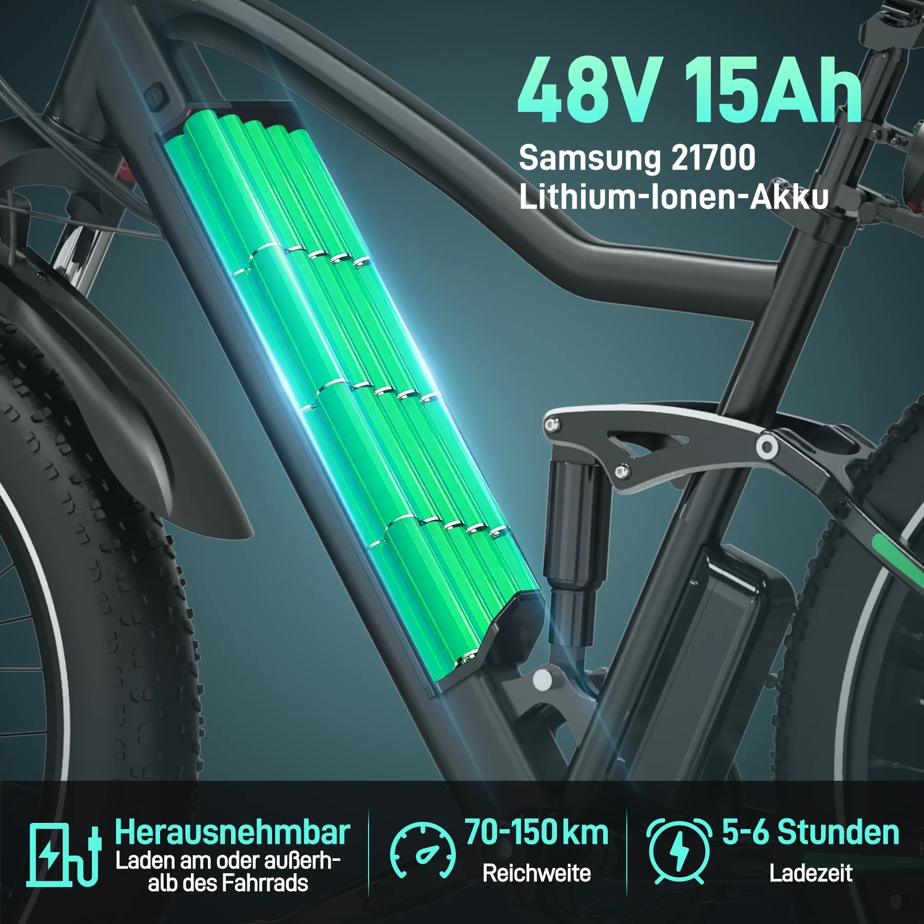 BK9S 48V 15Ah Elektrofahrrad - Image 4
